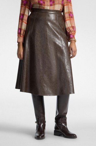 Faux Leather Skirt