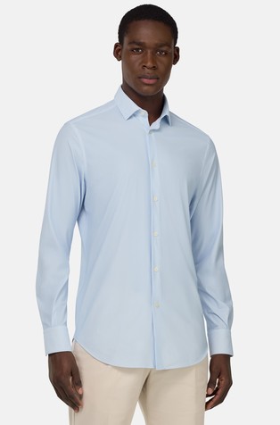 Slim fit košulja od rastezljivog najlona