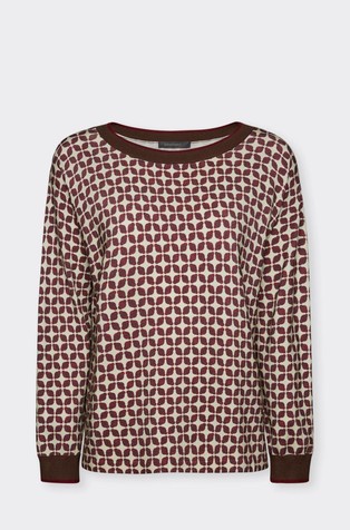 Pleten pulover s uzorkom