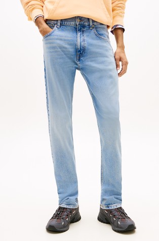 Whiskered Faded Slim Jeans