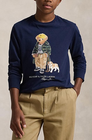 Polo Bear pamučna majica dugih rukava