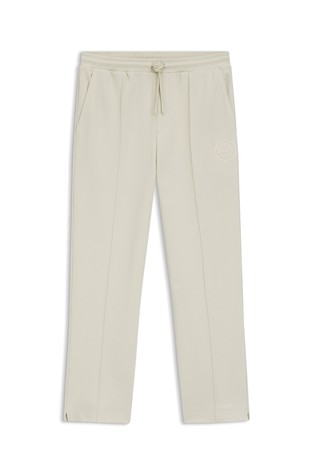 Cotton-blend tracksuit bottoms with tennis-themed logo