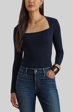 Majica dugih rukava od rastezljivog jerseya