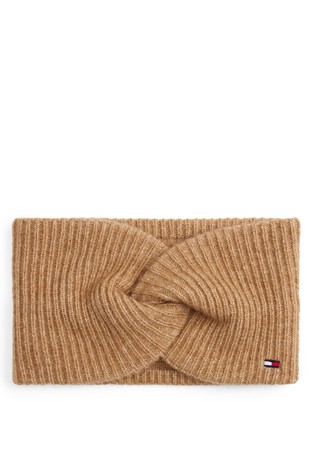 Rebrasto pletena traka za glavu s uvijenim detaljem