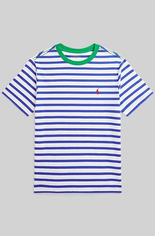 Prugasta pamučna majica od pamučne jersey tkanine