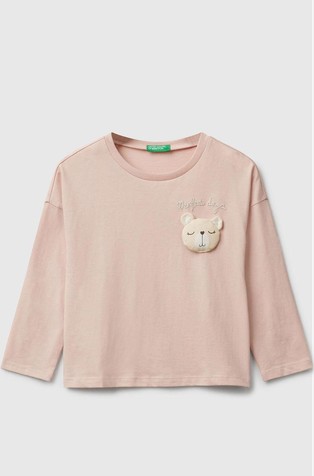 Majica dugih rukava s 3D-aplikacijom