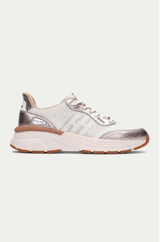 Leather Sneakers with Synthetic Inserts