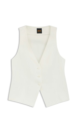 Modern fit prsluk s izrezom straga