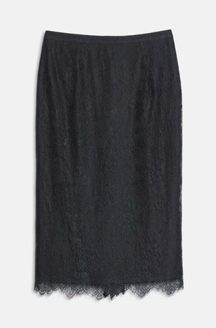 Lace pencil skirt