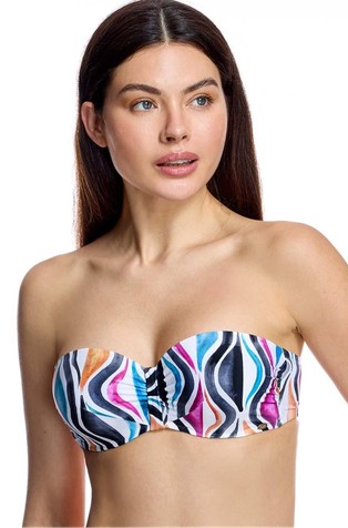 Bandeau gornji dio kupaćeg kostima s uzorkom