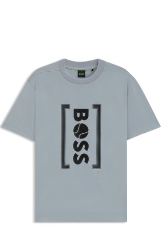 Relaxed fit majica kratkih rukava s logo otiskom