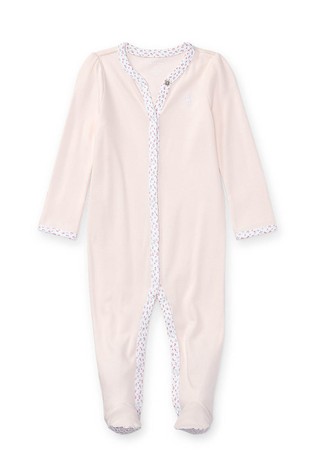 Pamučni kombinezon sa stopalicama