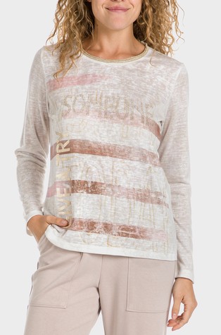 Majica s uzorkom i otiskom