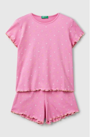 Pidžama s kratkim rukavima i uzorkom logotipa