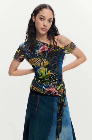 Patterned T-shirt M. C. Lacroix