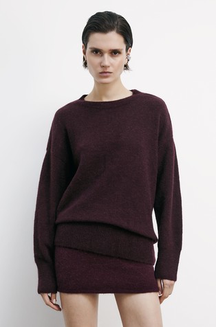 Pleten pulover od mješavine vune