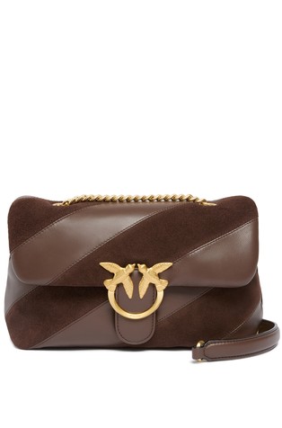 Love Bag Puff torbica od nappa kože i brušene kože