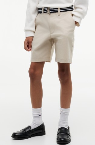 Essential Signature Belt Loose Chino Shorts