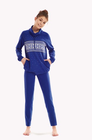 Starlight pidžama dugih rukava s visokim ovratnikom