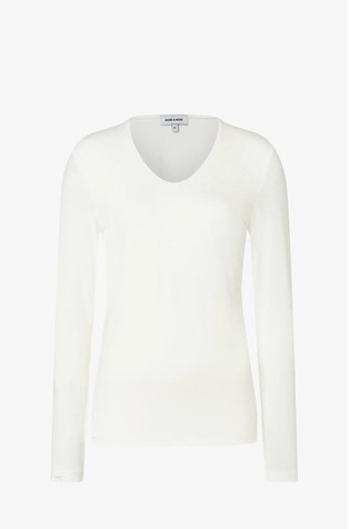 Long sleeve shirt in modal blend