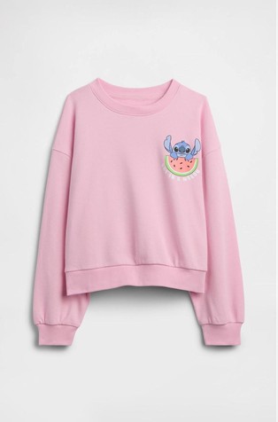 GapKids × Disney Lilo and Stitch pulover s otiskom straga za djevojčice