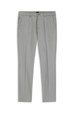 Slim-fit trousers in cotton-blend twill