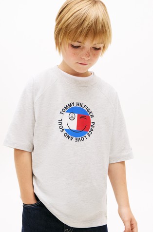 Smiley Flag Logo Jersey T-Shirt