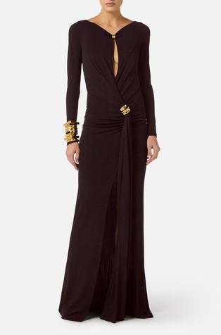 Red Carpet dress with deep slit