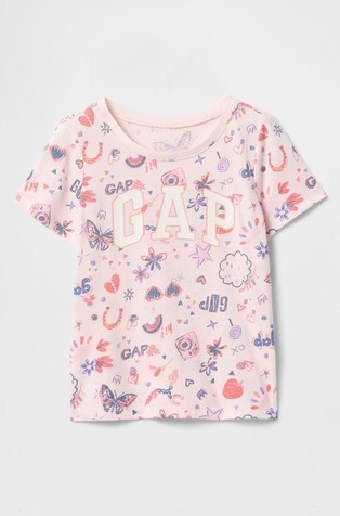 Gap logo majica kratkih rukava za djecu djevojčice