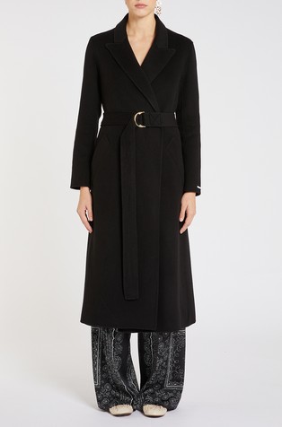 Kaput od mješavine vune s remenom