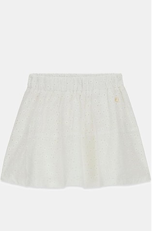 Pamučna mini suknja s vezovima