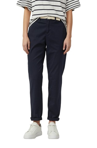 Cotton chinos with belt