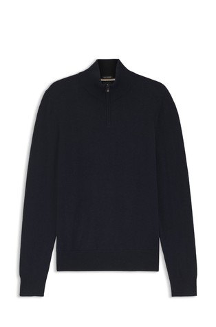 Pleten pulover od vune i kašmira s djelomičnim kopčanjem