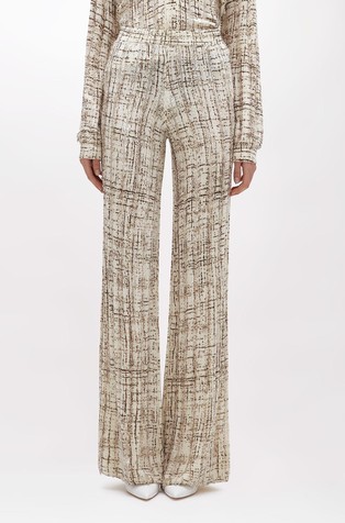 Bouclé knitted trousers