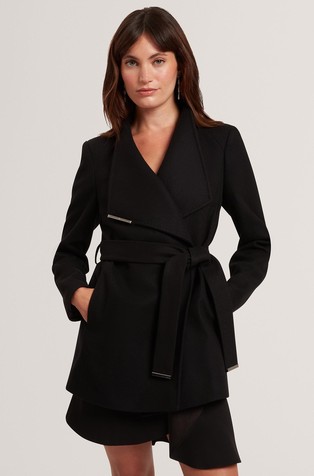 Short Wool Wrap Coat