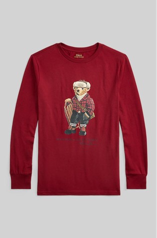 Polo Bear pamučna majica dugih majica