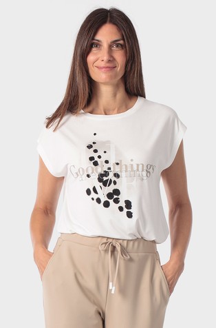 Majica od rastezljive viskoze s otiskom