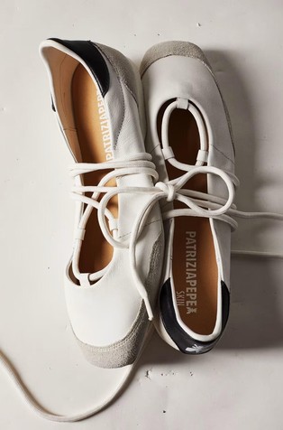 SKIN kožne balerinke