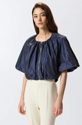 Puffed taffeta jacket