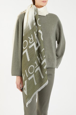 Monochrome žakard šal