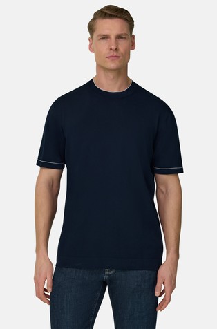 Pletena pamučna majica kratkih rukava