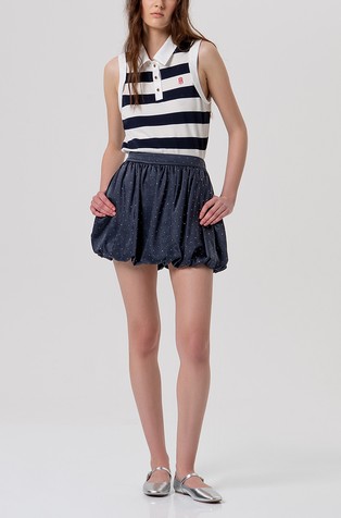 Balon mini suknja s točkastim uzorkom