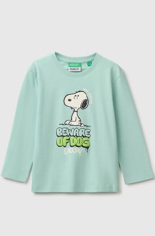 Long-sleeved T-shirt with puffy Snoopy ©Peanuts print