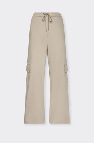 Široke jersey hlače s cargo džepovima