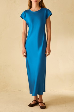 Satenska duga haljina