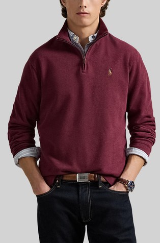 Pleten pamučni pulover s djelomičnim kopčanjem