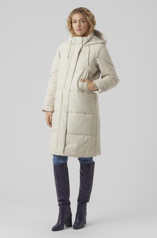 VMMARGARET 2 in 1 quilted coat with hood and removable sleeves