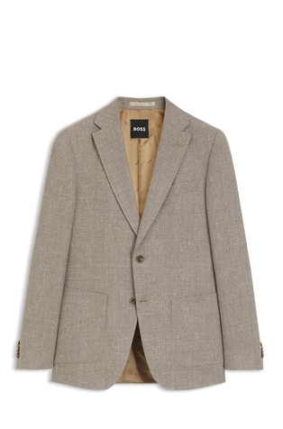 Slim-fit blazer in a wool blend