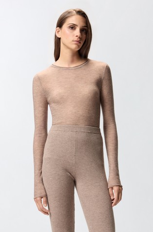 Pleten pulover od mješavine vune