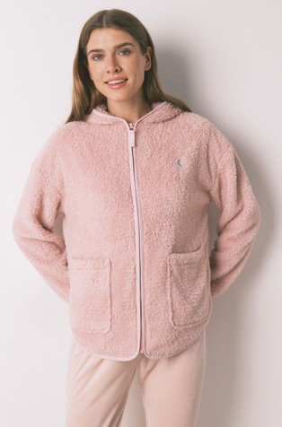 Plišani pulover s kapuljačom i lurex vlaknima